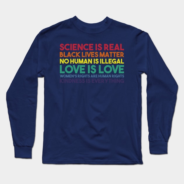 science is real Long Sleeve T-Shirt by thehollowpoint